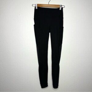 Lululemon Black Sole Training 7/8 Tight